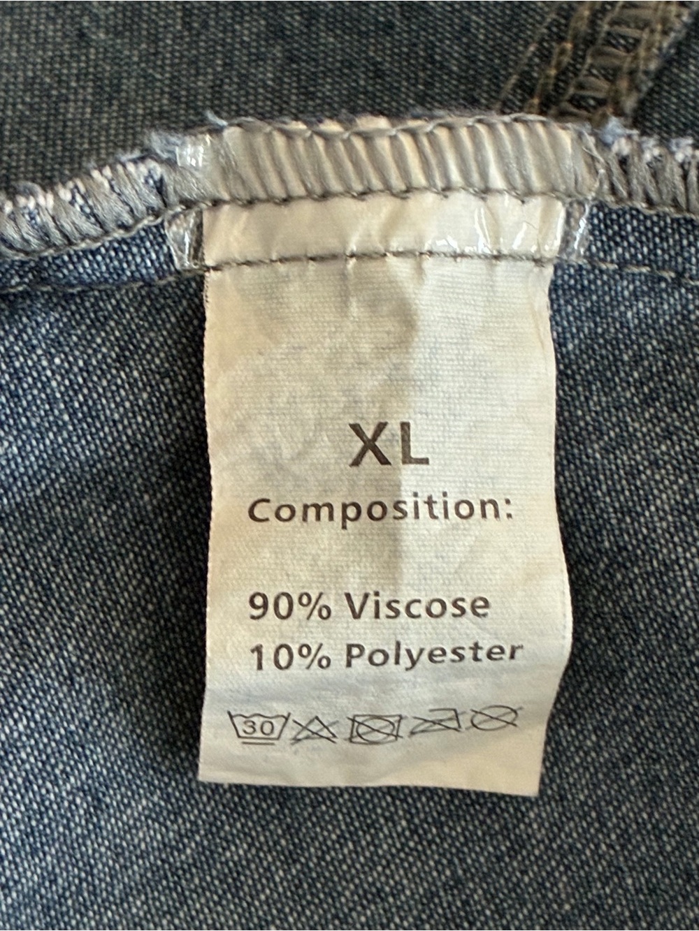 Denim Military-Style Jacket with Frayed Trim & Detail Stitching - Picture 4 of 12